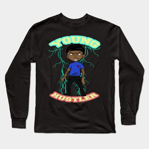 young hustler Long Sleeve T-Shirt by Rockem